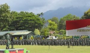 Apel gelar pasukan pembukaan Peparnas XVI Papua yang akan dibuka Wapres Ma'ruf Amin, Jumat, 5 November 2021 di Jayapura.